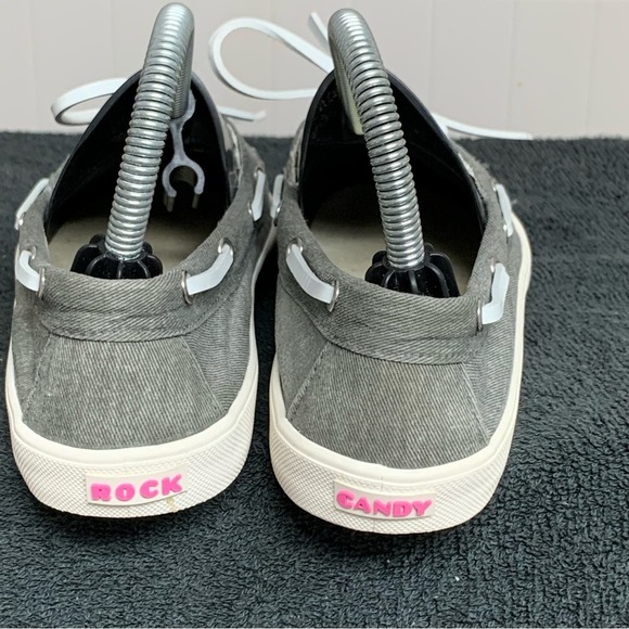 WOMENS ROCK & CANDY GRAY SHERINE BOAT SHOES SIZE 6 NICE - Picture 6 of 9